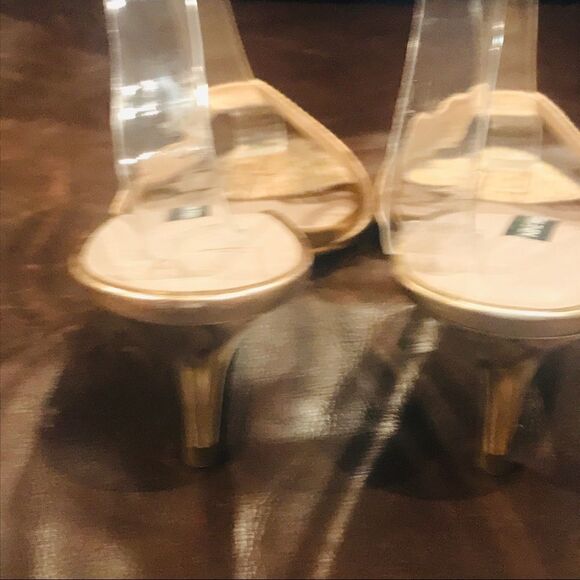 Nine West Slip on mules sandals heels bronze - Picture 5 of 7